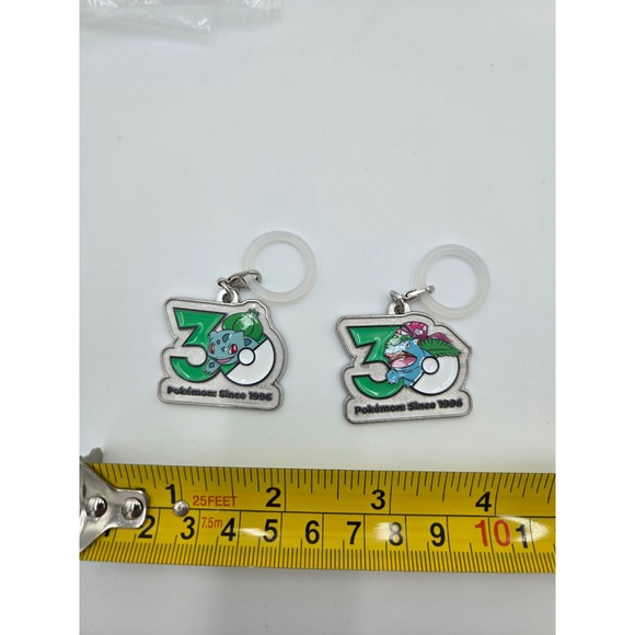 Pokemon 30th Anniversary Bulbasaur Venusaur Charms Set Metal Enamel Since 1996 - Picture 3 of 3
